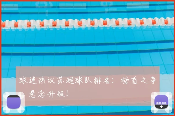 球迷热议苏超球队排名：榜首之争，悬念升级！